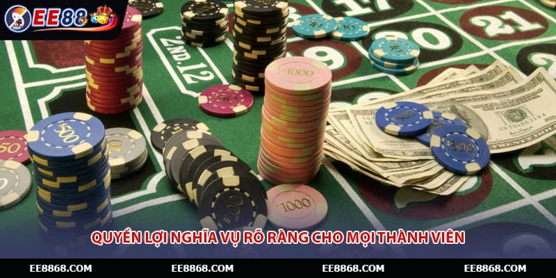 Quyền lợi nghĩa vụ rõ ràng cho mọi thành viên